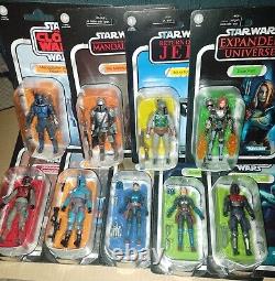 Collection vintage Star Wars Mandalorian Lot de 9 figurines au total