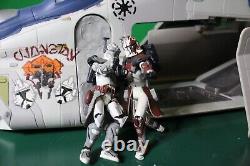 Collection vintage Star Wars Wolfpack ARC Troopers X2 Figures personnalisées