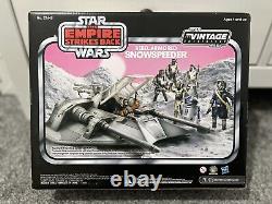 Collection vintage de Star Wars Snowspeeder Boîte non utilisée avec Luke Pilote rétro