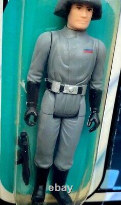 Commandant du Destroyer Stellaire de Star Wars KENNER vintage rare de 1978, figurine de ROTJ sur carte MOC