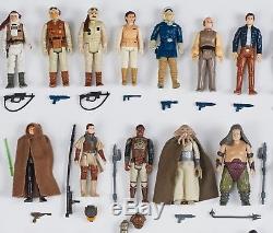 Complète Collection De Figurines Star Wars Vintage (x77) 1977-1984 Armes Originales