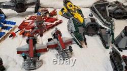 Énorme Lego Star Wars Lot (20+) Vintage Sets Furry-class, A-wing, Starfighter Etc