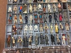 Énorme Lot De Figurines Vintage Star Wars 257 Complet Avec Des Armes