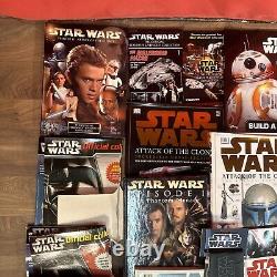 Énorme collection de bundle Star Wars vintage et moderne avec quelques pièces rares : jouets, livres, etc.