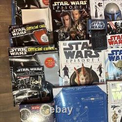 Énorme collection de bundle Star Wars vintage et moderne avec quelques pièces rares : jouets, livres, etc.