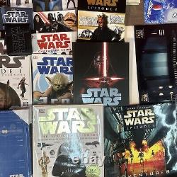 Énorme collection de bundle Star Wars vintage et moderne avec quelques pièces rares : jouets, livres, etc.