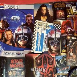 Énorme collection de bundle Star Wars vintage et moderne avec quelques pièces rares : jouets, livres, etc.