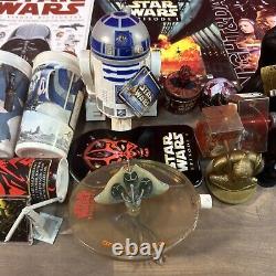 Énorme collection de bundle Star Wars vintage et moderne avec quelques pièces rares : jouets, livres, etc.