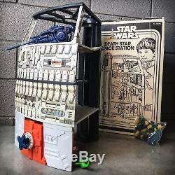 Ensemble De Jeu Vintage Star Wars Death Star Avec Boîte & Mousse + Figurine Dark Vador Bonus
