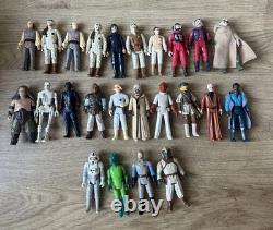 Ensemble d'accessoires de figurines Star Wars vintage x 24 années 1980