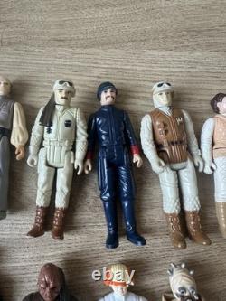 Ensemble d'accessoires de figurines Star Wars vintage x 24 années 1980