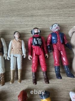 Ensemble d'accessoires de figurines Star Wars vintage x 24 années 1980