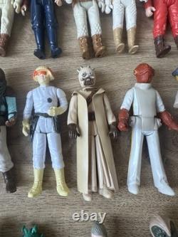 Ensemble d'accessoires de figurines Star Wars vintage x 24 années 1980