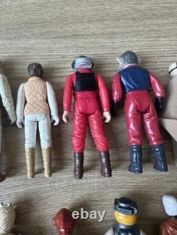 Ensemble d'accessoires de figurines Star Wars vintage x 24 années 1980