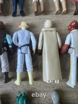 Ensemble d'accessoires de figurines Star Wars vintage x 24 années 1980