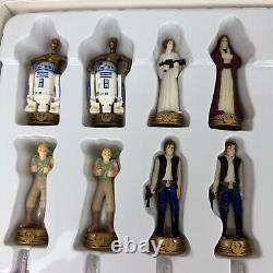 Ensemble d'échecs 3D de collection Star Wars vintage 70146 1999 par Character Games emballé