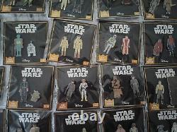 Ensemble de broches émaillées Star Wars Pin Kings de collection complète de figurines vintage