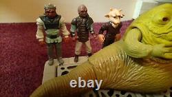 Ensemble de jeu Vintage Star Wars Jabba the Hutt, Luke, Ree Yees, Bib, C3PO et autres.