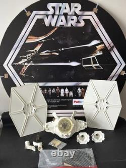 Ensemble de pièces détachées Vintage Star Wars Tie Fighter blanc Kenner Palitoy