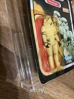 Étiquette de prix rare de Star Wars Stormtrooper MOC ROTJ Kenner 77BK Japon vintage 1983