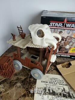 Ewok Battle Wagon 1985 Star Wars Vintage Complete Box Insert Instruits Carte