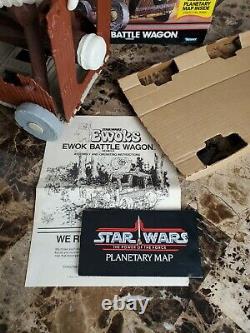 Ewok Battle Wagon 1985 Star Wars Vintage Complete Box Insert Instruits Carte