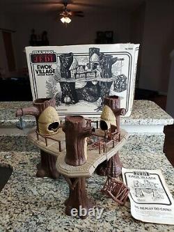 Ewok Village Playset 1983 Star Wars Vintage Original 100% Complet Avec Nice Box