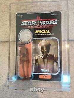 Figure EV-9D9 Star Wars Vintage 1984 (Derniers 17) Scellée sur carte POTF 92