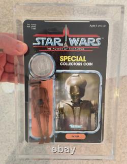 Figure EV-9D9 Star Wars Vintage 1984 (Derniers 17) Scellée sur carte POTF 92