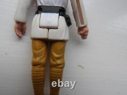Figurine Star Wars vintage de Luke Farmboy avec cheveux bruns 1977 sans COO en très bon état