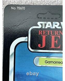 Figurine Vintage Star Wars Garde Gamorréenne de 1984 scellée non ouverte sur carte Jedi