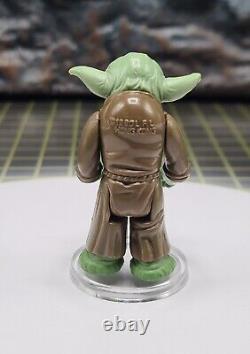 Figurine Vintage Star Wars Yoda Yeux Pac Man 1980 Hong Kong Originale Complète