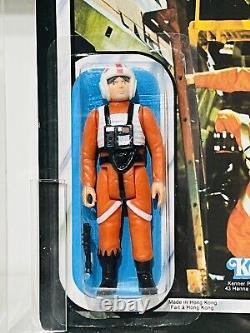 Figurine d'action Vintage Star Wars Luke Skywalker X-Wing Pilot sous blister UKG80 AFA