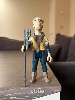 Figurine d'action Yak Face Star Wars Vintage avec arme 1985. Très rare, Derniers 17.
