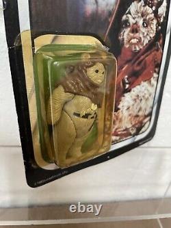 Figurine d'action vintage Star Wars Return Of The Jedi Chef Chirpa Ewok sous emballage cartonné