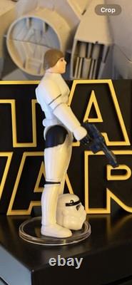 Figurine vintage Star Wars Luke Skywalker Stormtrooper avec casque et blaster Kenner