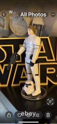 Figurine vintage Star Wars Luke Skywalker Stormtrooper avec casque et blaster Kenner