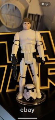 Figurine vintage Star Wars Luke Skywalker Stormtrooper avec casque et blaster Kenner