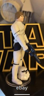 Figurine vintage Star Wars Luke Skywalker Stormtrooper avec casque et blaster Kenner