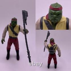 Figurine vintage de Kenner Star Wars Barada LAST 17 100% complet avec hache originale de 1985