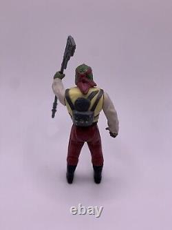 Figurine vintage de Kenner Star Wars Barada LAST 17 100% complet avec hache originale de 1985