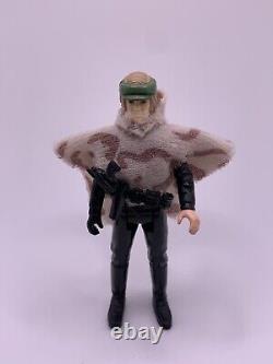 Figurine vintage de Luke Skywalker en poncho de bataille d'Endor de Star Wars Last 17 de 1985 sans logo.