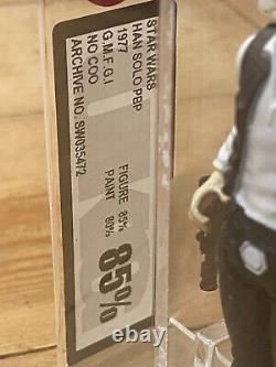Figurine vintage de Star Wars Han Solo PBP UKG 85 Non AFA Espagne