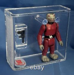 Figurine vintage de Star Wars Red Snaggletooth 1980 Hong Kong Évalué UKG 80% (80/80)