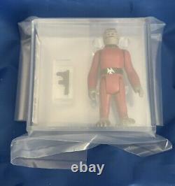 Figurine vintage de Star Wars Red Snaggletooth 1980 Hong Kong Évalué UKG 80% (80/80)