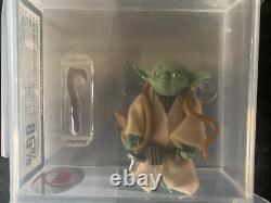 Figurine vintage de Star Wars Yoda serpent brun UKG 85 Non AFA