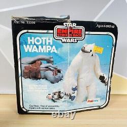 Figurine vintage de la créature Wampa de Hoth de Palitoy Star Wars, boîte en bon état.