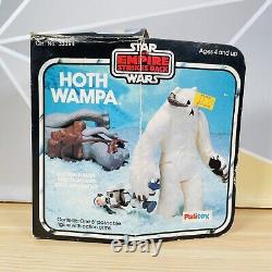 Figurine vintage de la créature Wampa de Hoth de Palitoy Star Wars, boîte en bon état.