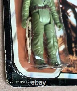 Figurine vintage du Commando Rebelle de Star Wars en boîte Palitoy 65 dos original de ROTJ