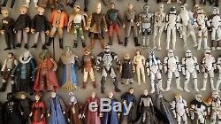 Figurines D'action Star Wars 210+ Lot! Vintage, Legacy, Saga Collections + Accessoires
